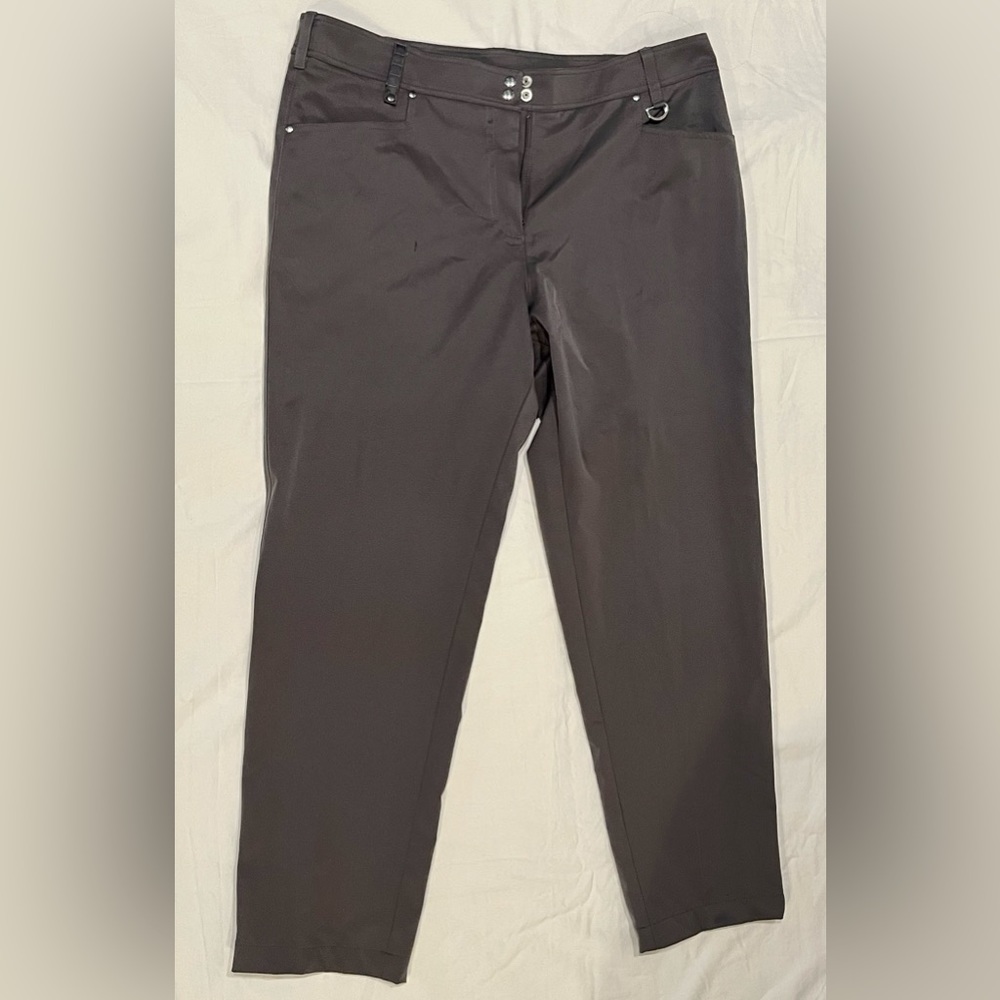 GGblue Charcoal Gray Athletic Women’s Golf Pants - Size 14